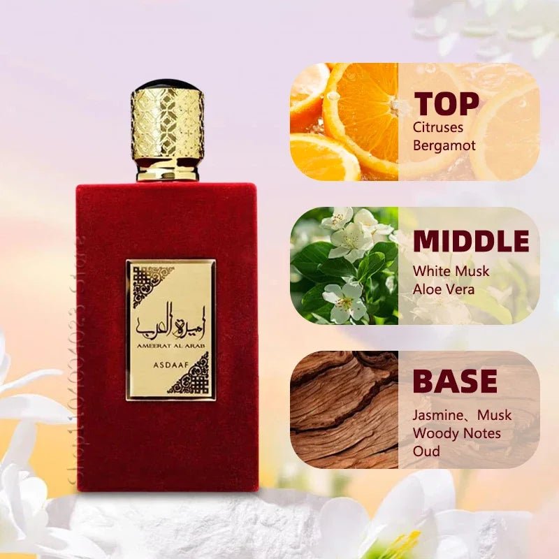 100ml Lattafa Asdaaf Ameerat Al Arab EDP for Women | Premium Arabian Perfume | Longlasting & Alluring Scent Date perfume - Xlam