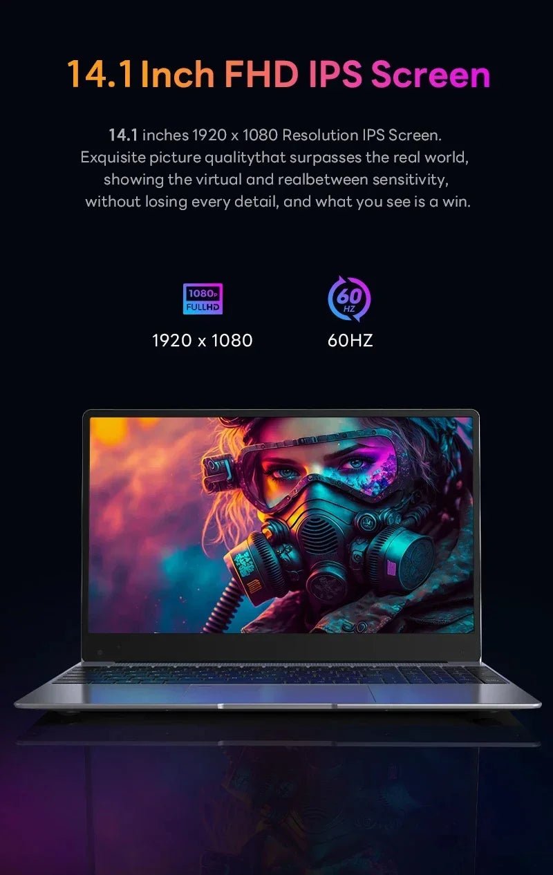 14.1” Gaming Laptop Windows 11 Intel Core i9 - 8950hk 16GB RAM 1/2TB M.2 SSD Laptops 4K HD Gaming laptop - Xlam