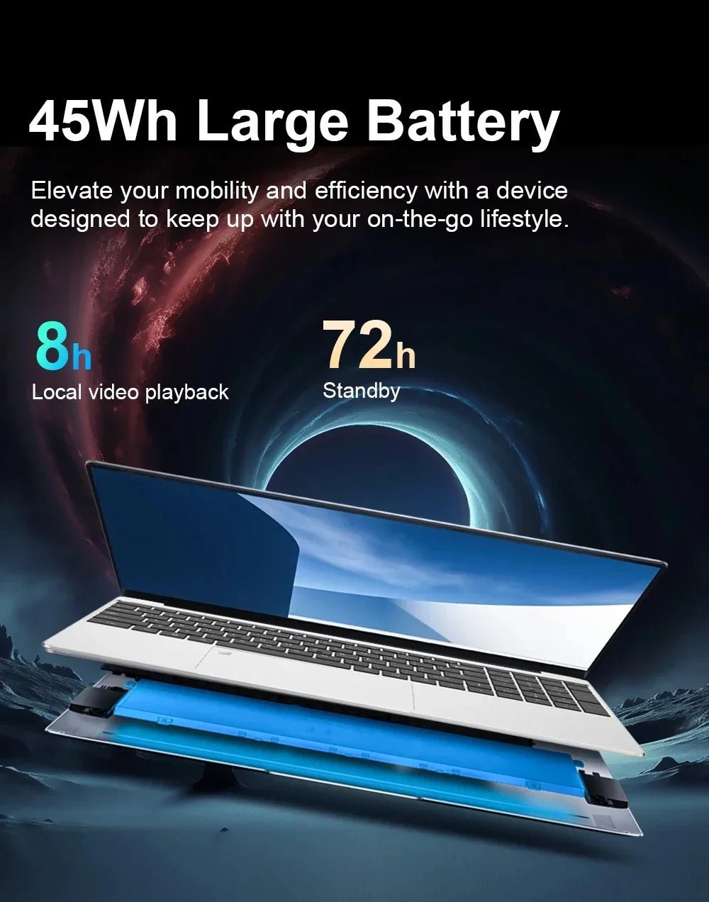 15.6 inch Laptop Computer Intel Celeron N4000 Notebook PC Fingerprint Unlock Windows 11 Pro 16GB RAM 1TB SSD 1920*1080P Laptops - Xlam