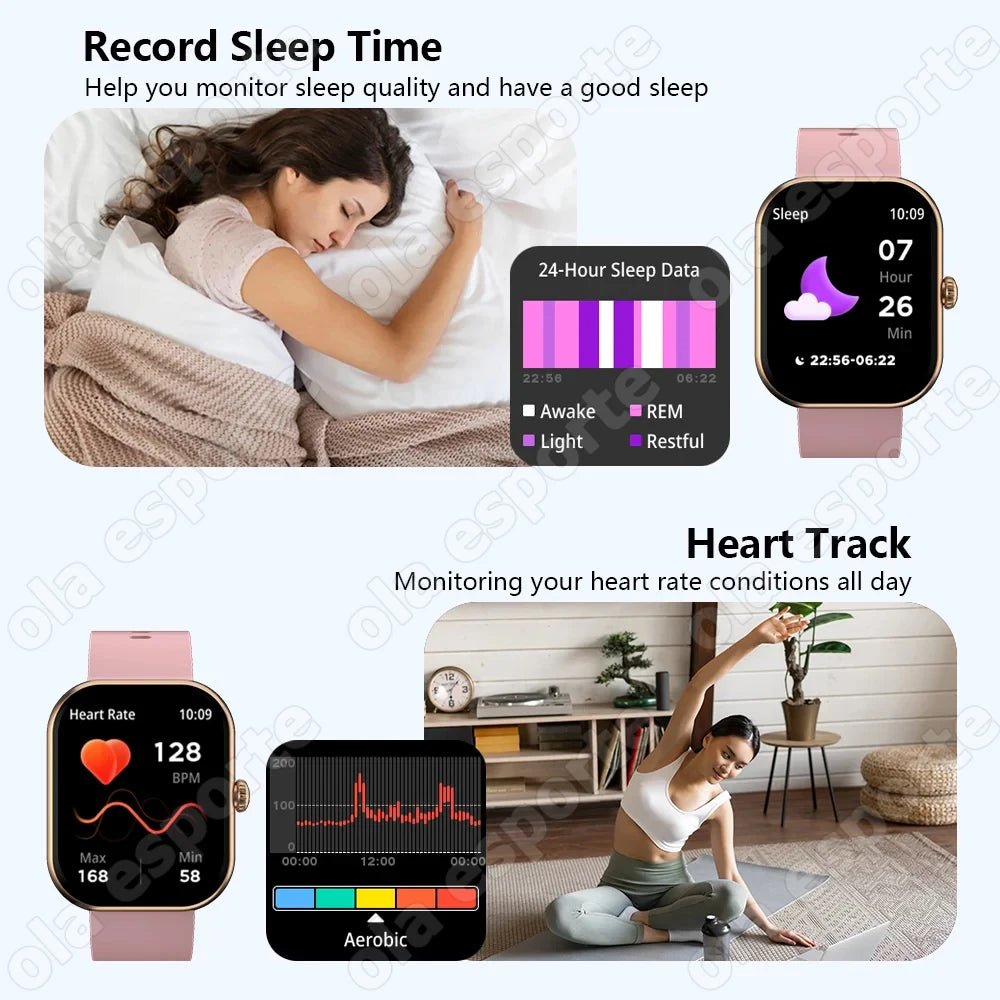 2025 New Smart Watch MAX 1.75 - inch HD Display Bluetooth Calls Message Alert Health Monitoring Sports Mode Smartwatch Men Women - Xlam