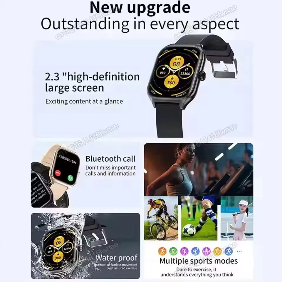 2025 New Smart Watch MAX 1.75 - inch HD Display Bluetooth Calls Message Alert Health Monitoring Sports Mode Smartwatch Men Women - Xlam