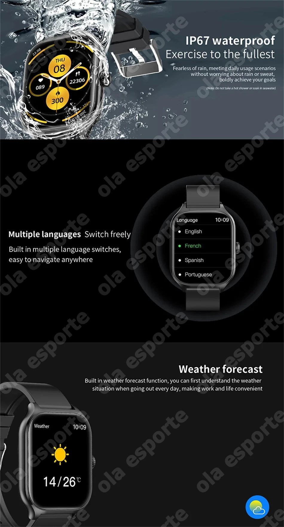 2025 New Smart Watch MAX 1.75 - inch HD Display Bluetooth Calls Message Alert Health Monitoring Sports Mode Smartwatch Men Women - Xlam