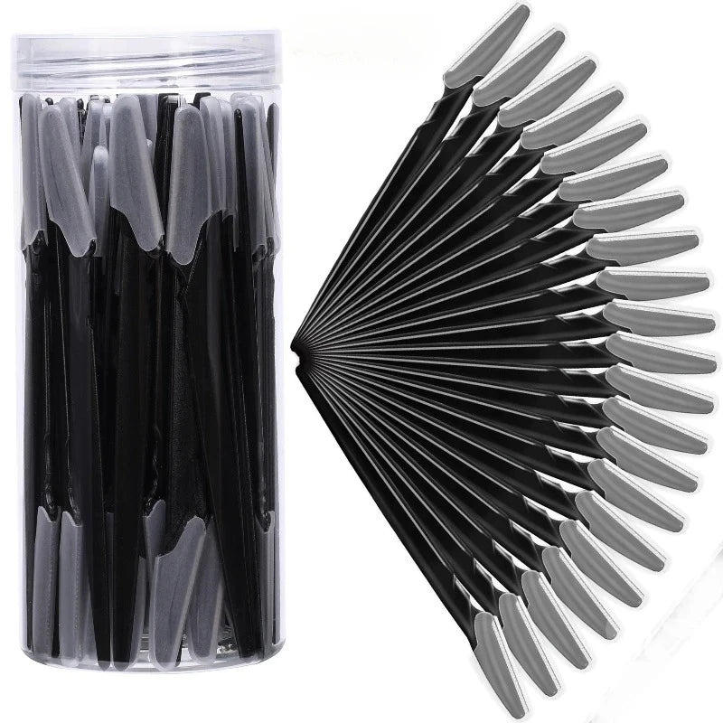 40Pcs Makeup Beauty Tools Safe Eyebrow Trimmer Eye Brow Razor Shaver Blades Face Body Hair Removal,Woman Eyebrows Shaping Knife - Xlam