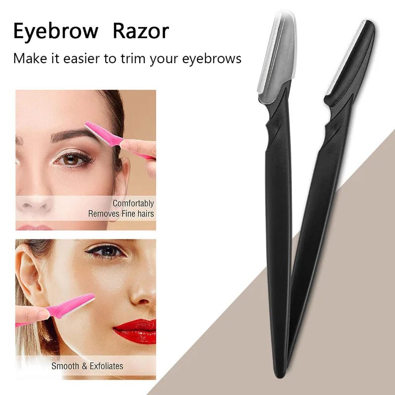 40Pcs Makeup Beauty Tools Safe Eyebrow Trimmer Eye Brow Razor Shaver Blades Face Body Hair Removal,Woman Eyebrows Shaping Knife - Xlam