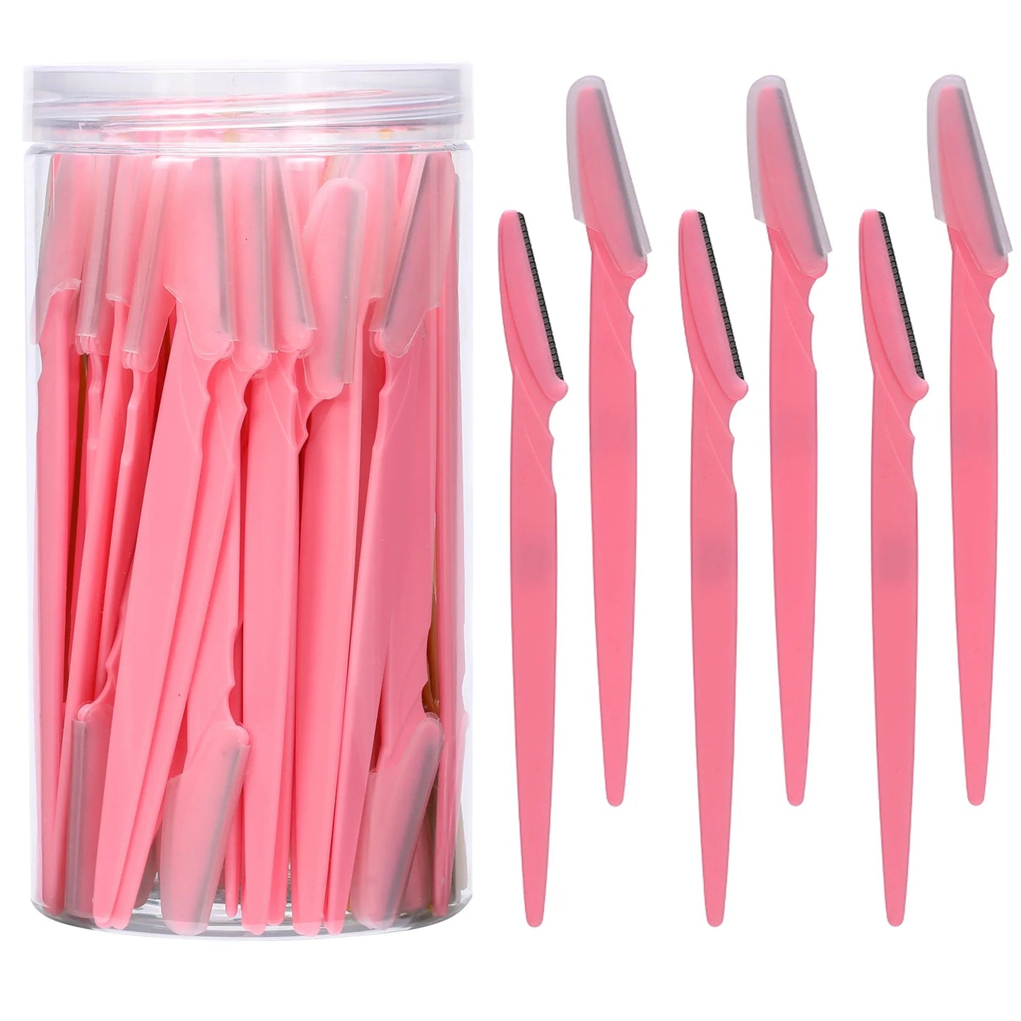 40Pcs Makeup Beauty Tools Safe Eyebrow Trimmer Eye Brow Razor Shaver Blades Face Body Hair Removal,Woman Eyebrows Shaping Knife - Xlam