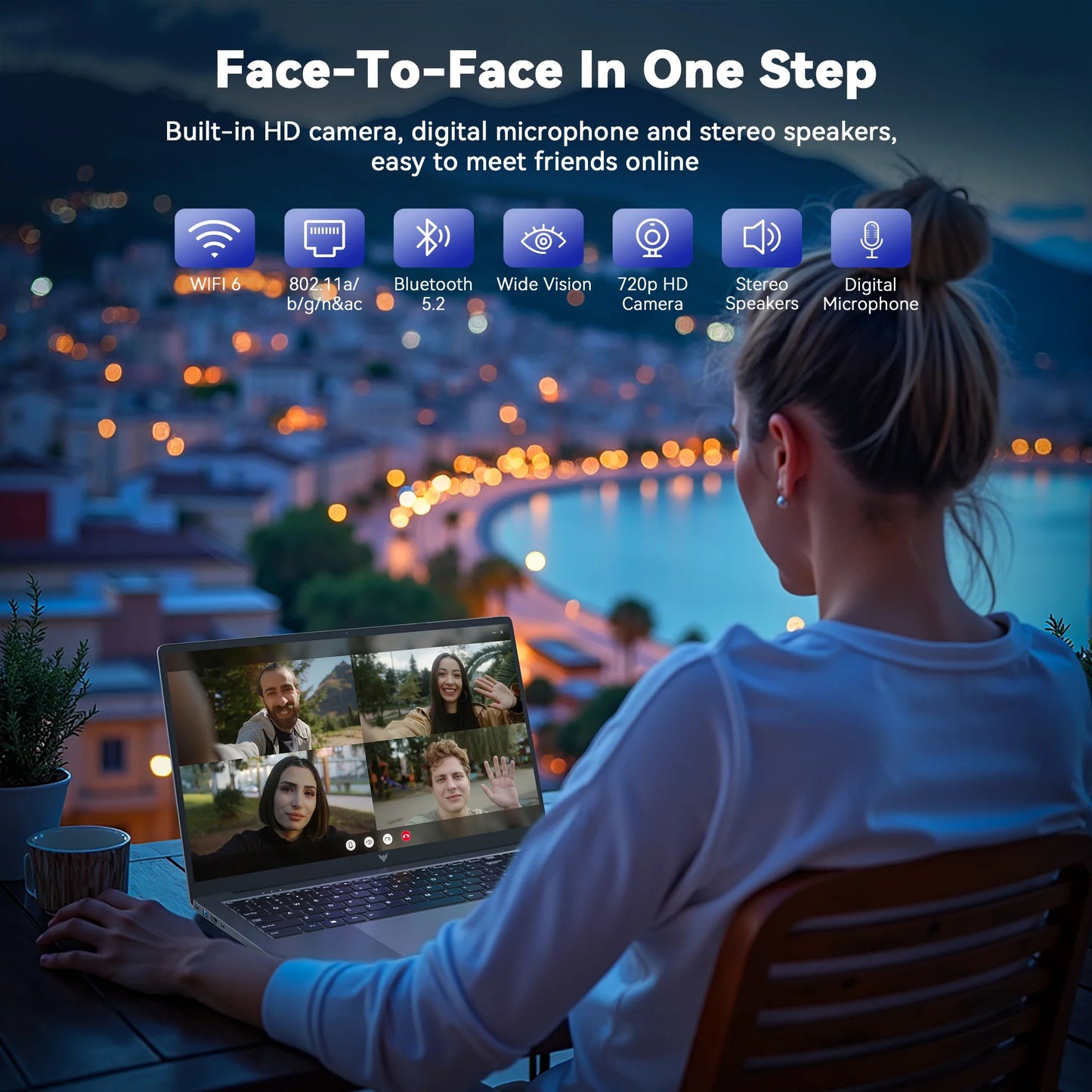 ACEMAGIC 16.1 - inch Ryzen 7 5700U gaming laptop DDR4 16GB SSD 512GB portable work game 4.3GHz backlit keyboard 1920 * 1080 Win11 - Xlam