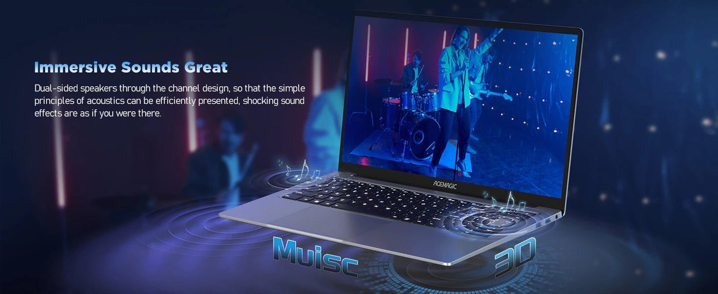 ACEMAGIC 16.1 - inch Ryzen 7 5700U gaming laptop DDR4 16GB SSD 512GB portable work game 4.3GHz backlit keyboard 1920 * 1080 Win11 - Xlam