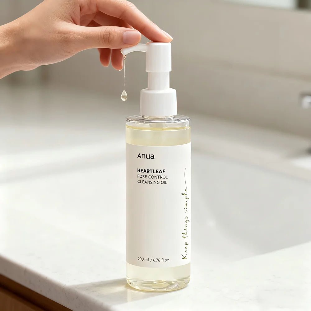 Anua Heartleaf Pore Control Cleansing Oil, Cleansing Oil for Oily Skin, Deep Cleansing Makeup Remover, Korean Skincare - Xlam