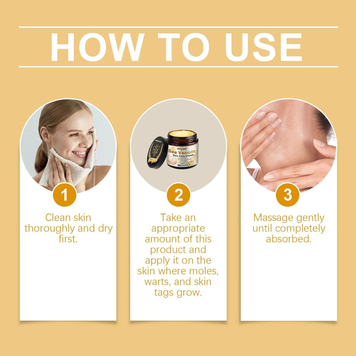 발톱무Bee Venom Skin Gentle Skin Cleansing Skin Care Cream Reduce Itchiness Strengthen Barrier Moisturizing Knee Body Massage Cream - Xlam