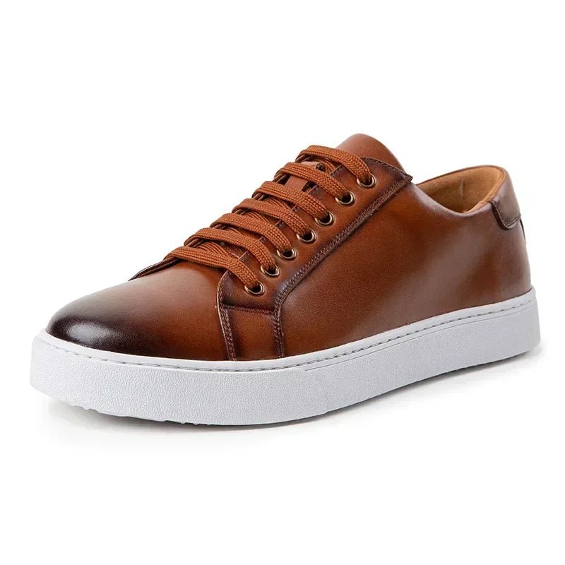 British Style Polishing Casual Soft Sole Small White Shoes for Men Extra Large Men's Shoes 2024 Spring New Trendy Board Shoes - Xlam