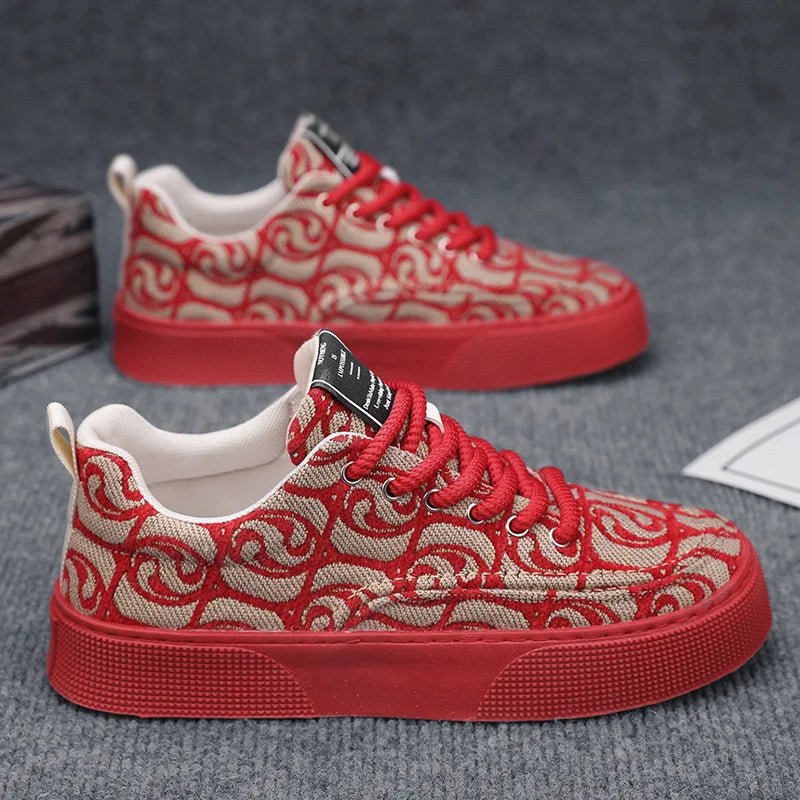Casual Men's Canvas Shoes 2025 New Designer Men Skateboard Shoes Outdoor Breathable Flats Lace Up Walking Shoe Zapatillas Hombre - Xlam