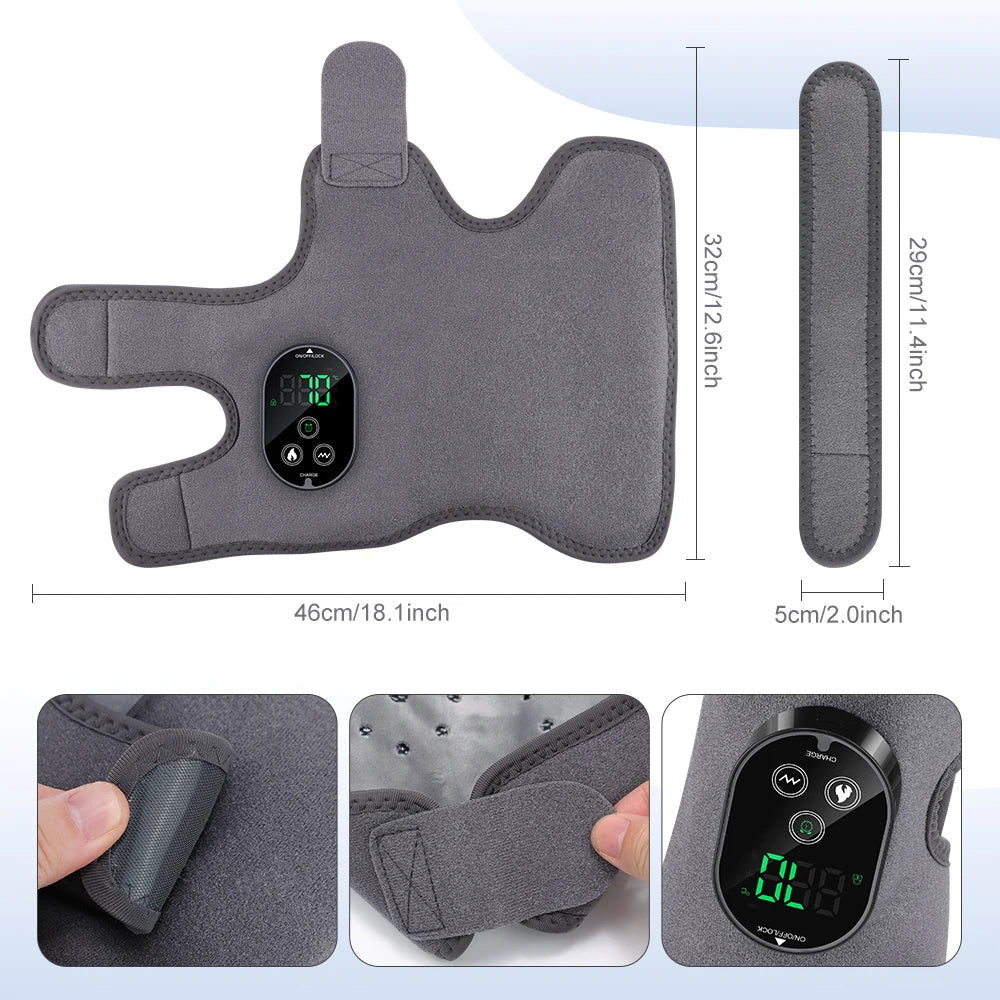 Electric Ankle Protector Ankle & Wrist Massager Foot Brace Hot Compress Vibration Ankle Support Guard Band Muscle Relax - Xlam