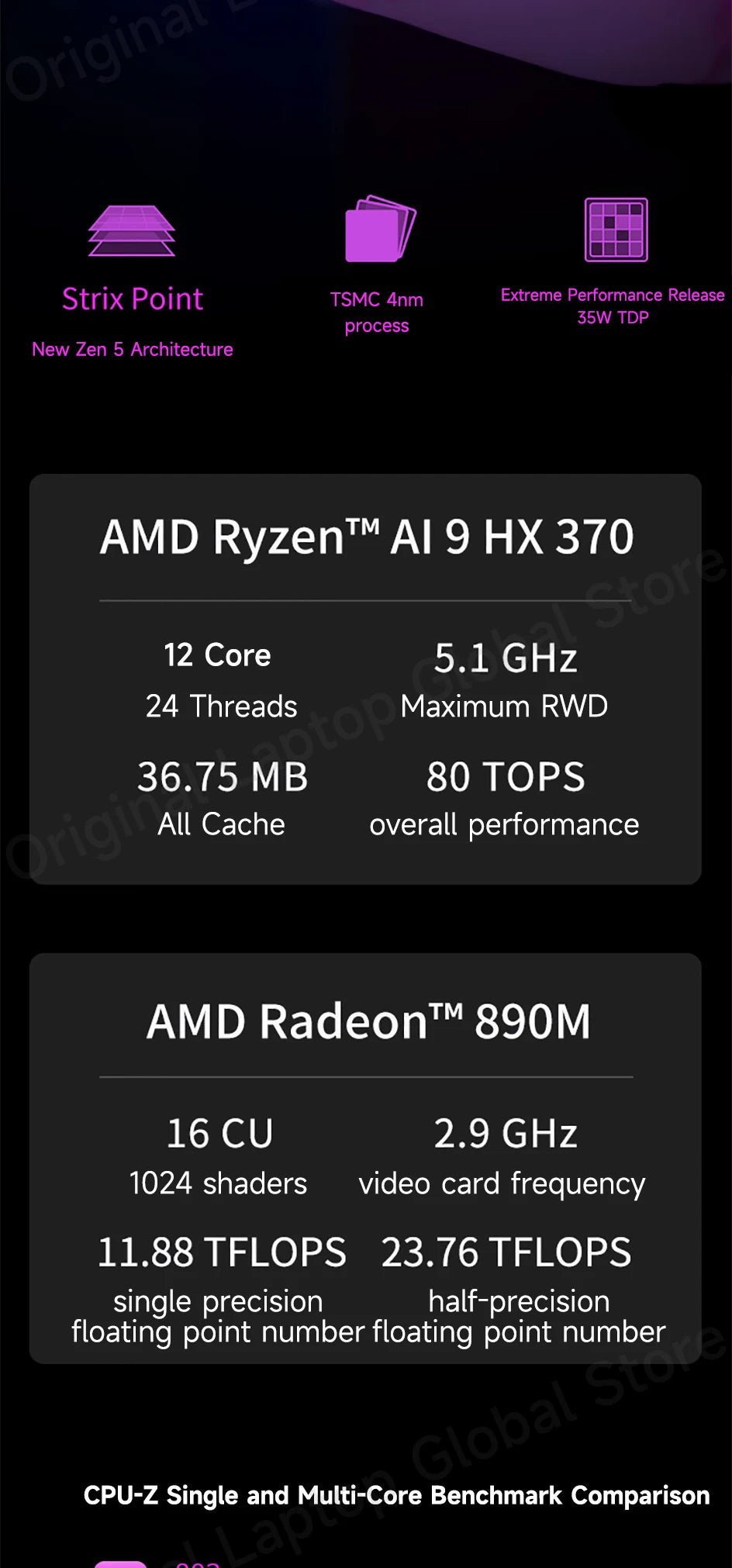 GPD Pocket 4 2025 AMD AI 9 HX 370 32GB/64GB RAM 2TB/4TB SSD 8.8 - inch 2.5K resolution 144 Hz refresh rate mini laptop - Xlam