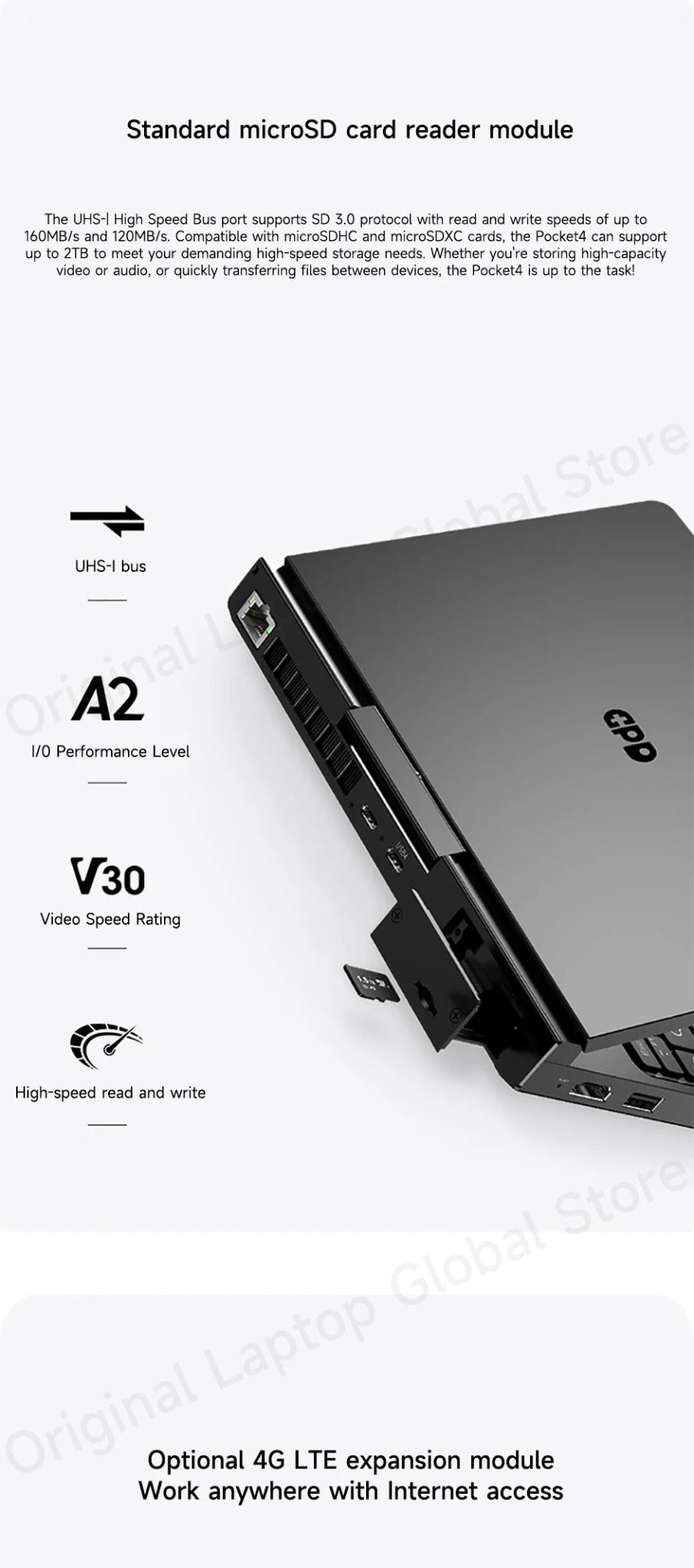 GPD Pocket 4 2025 AMD AI 9 HX 370 32GB/64GB RAM 2TB/4TB SSD 8.8 - inch 2.5K resolution 144 Hz refresh rate mini laptop - Xlam