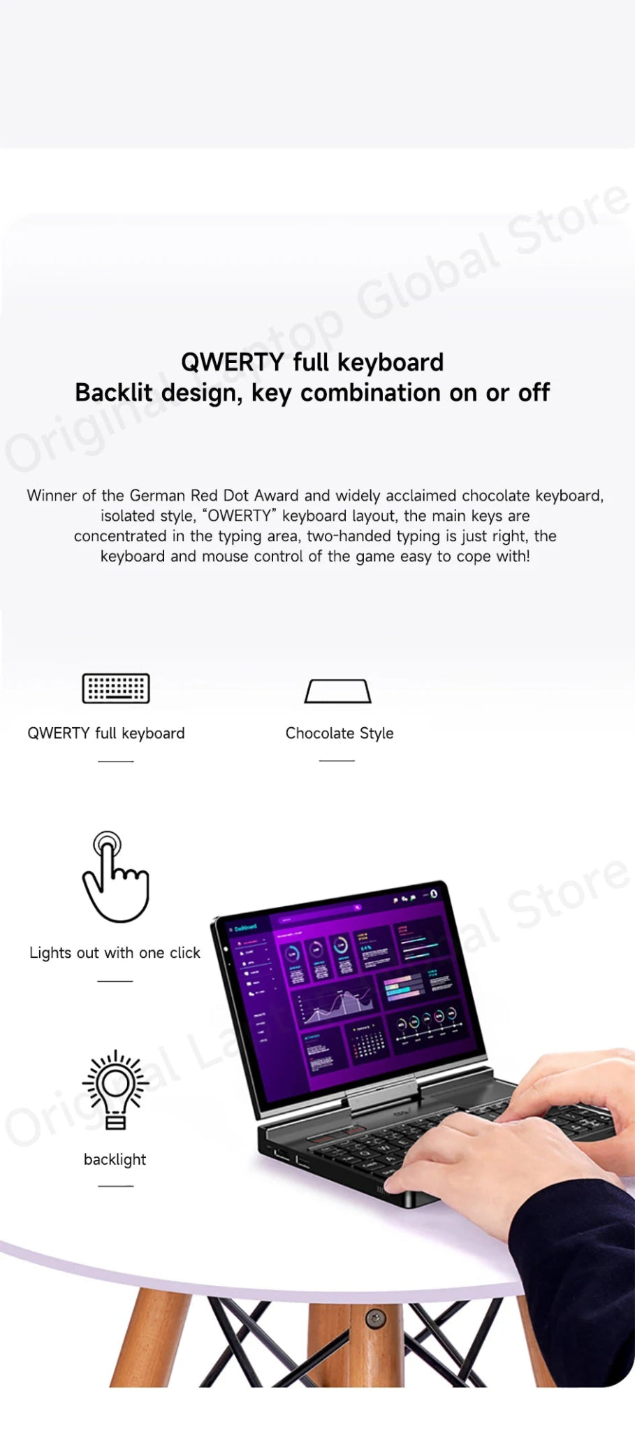 GPD Pocket 4 2025 AMD AI 9 HX 370 32GB/64GB RAM 2TB/4TB SSD 8.8 - inch 2.5K resolution 144 Hz refresh rate mini laptop - Xlam