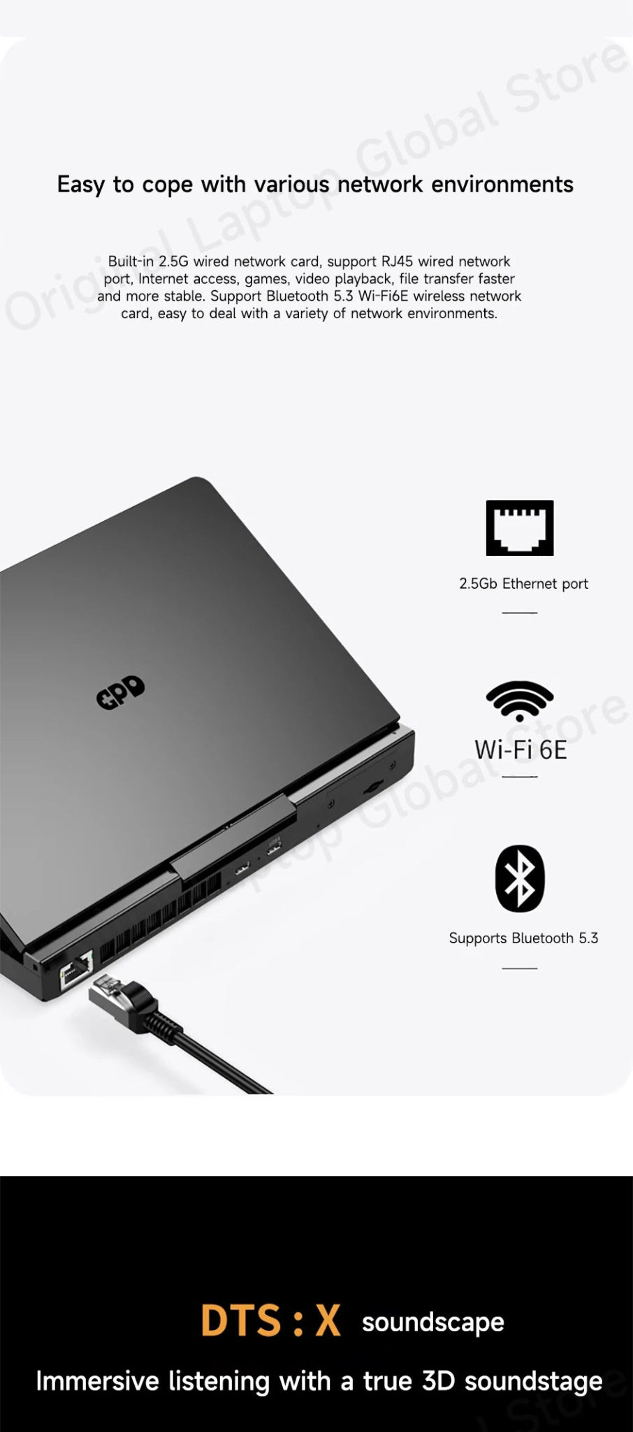 GPD Pocket 4 2025 AMD AI 9 HX 370 32GB/64GB RAM 2TB/4TB SSD 8.8 - inch 2.5K resolution 144 Hz refresh rate mini laptop - Xlam