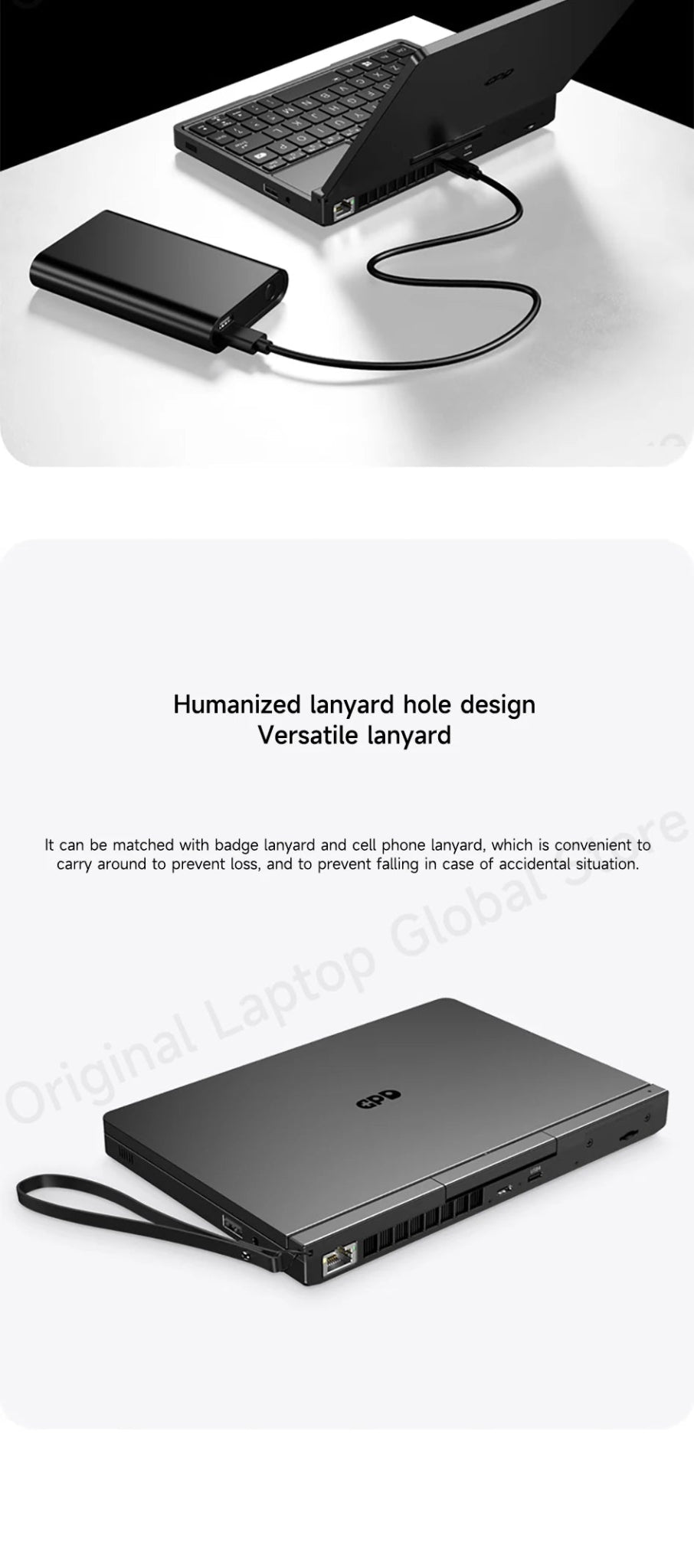 GPD Pocket 4 2025 AMD AI 9 HX 370 32GB/64GB RAM 2TB/4TB SSD 8.8 - inch 2.5K resolution 144 Hz refresh rate mini laptop - Xlam