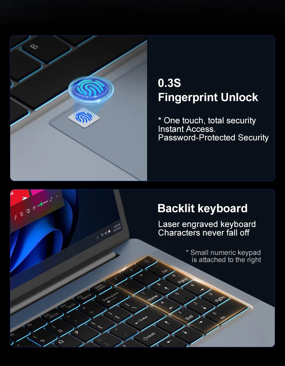 Laptop 16 inch 2.5K 120Hz Intel Core i7 - 13620H WiFi 6 32GB RAM 1TB SSD Laptop Windows 11 pro Notebook Office Computer - Xlam