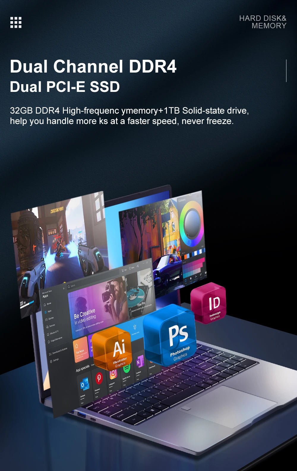Laptop 16 inch 2.5K 120Hz Intel Core i7 - 13620H WiFi 6 32GB RAM 1TB SSD Laptop Windows 11 pro Notebook Office Computer - Xlam