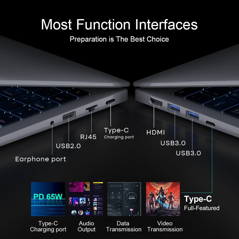 Laptop 16 inch 2.5K 120Hz Intel Core i7 - 13620H WiFi 6 32GB RAM 1TB SSD Laptop Windows 11 pro Notebook Office Computer - Xlam