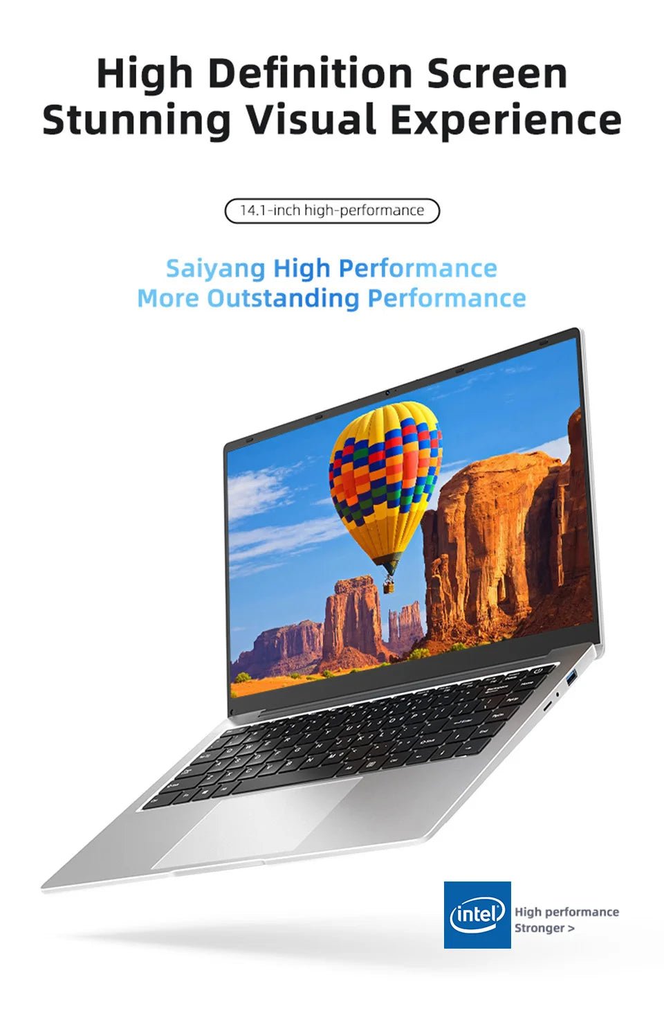 Laptop Computer Windows 11 Pro Intel Atom A3950 2025 Notebook PC 12GB RAM 512GB 1TB 2TB SSD 1920*1080P Office Study Computer - Xlam