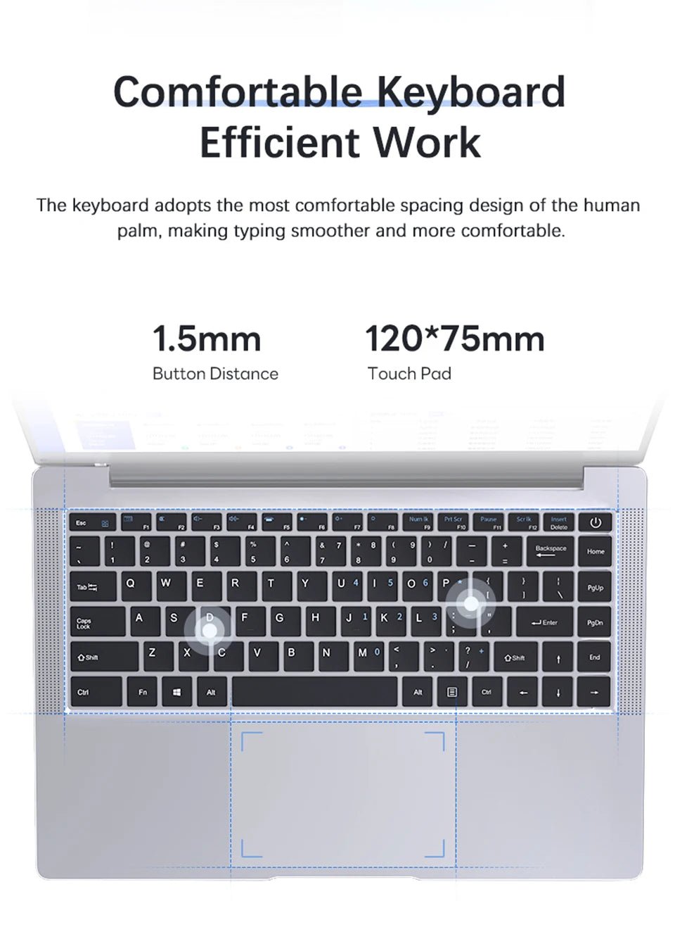 Laptop Computer Windows 11 Pro Intel Atom A3950 2025 Notebook PC 12GB RAM 512GB 1TB 2TB SSD 1920*1080P Office Study Computer - Xlam