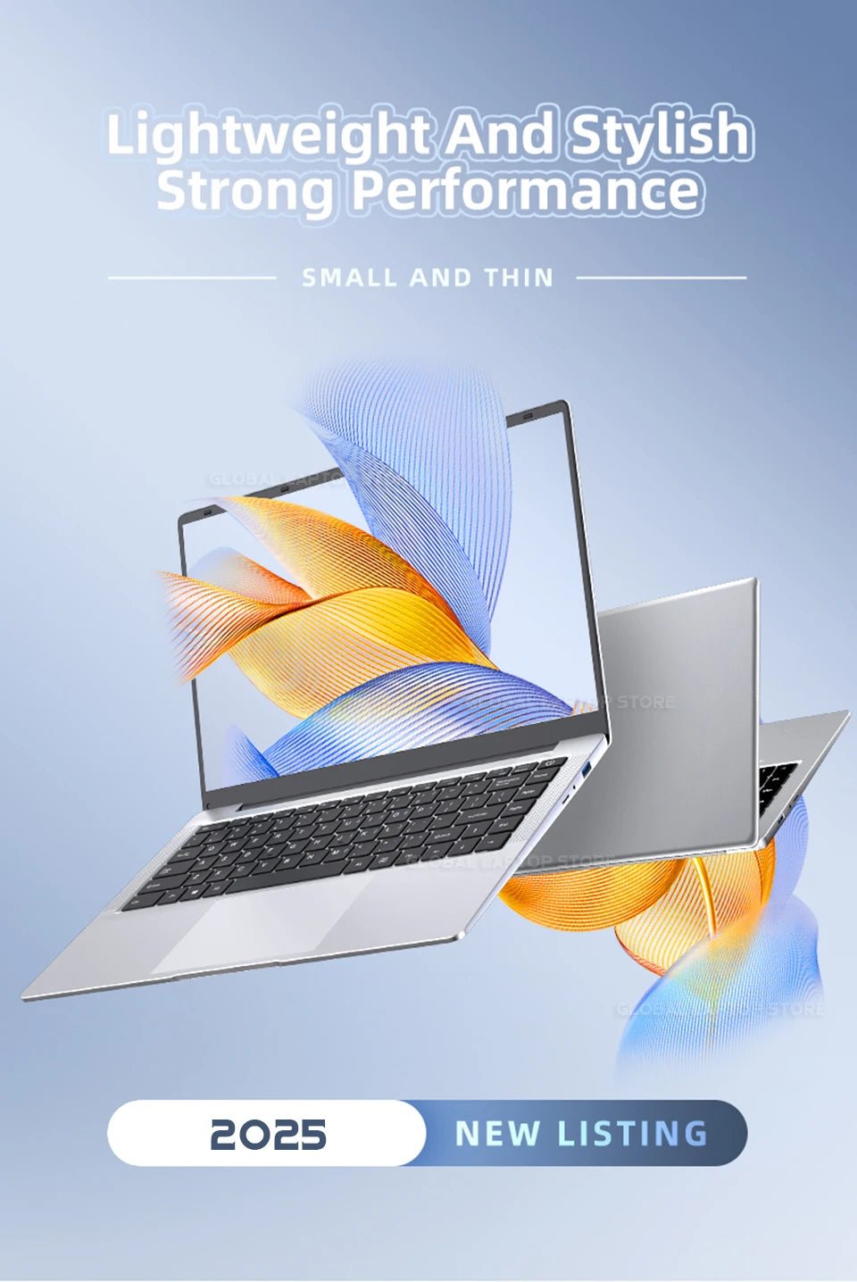 Laptop Computer Windows 11 Pro Intel Atom A3950 2025 Notebook PC 12GB RAM 512GB 1TB 2TB SSD 1920*1080P Office Study Computer - Xlam