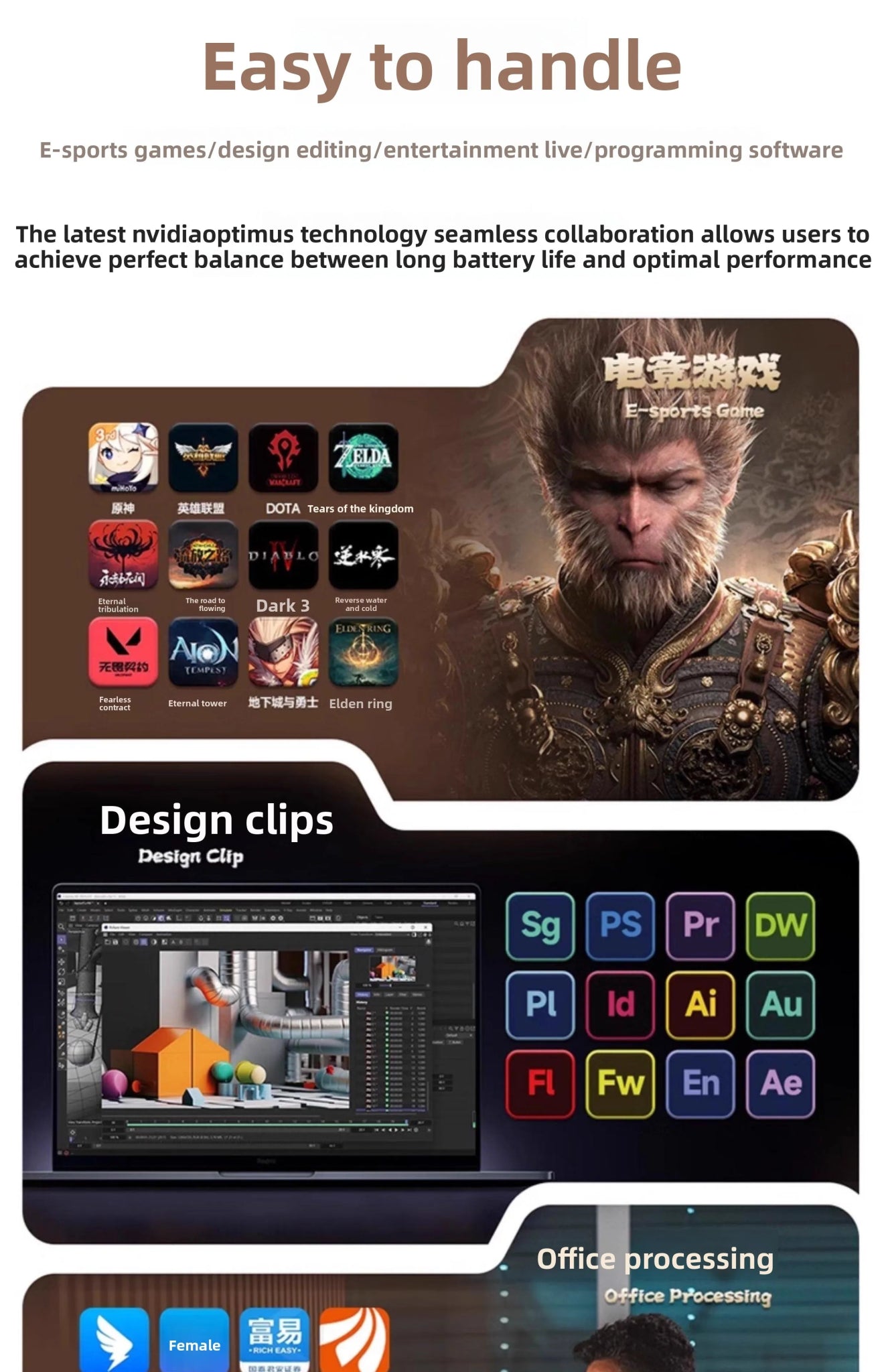 Laptop Thin Office E - sports High Configuration Unique Display Game Book Portable Ultra - thin Portable Business Home Work - Xlam