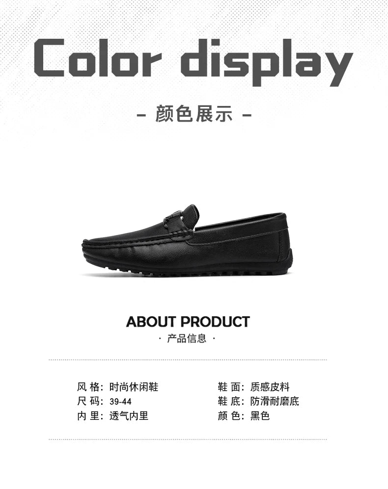 Luxury Brand Comfortable Men Moccasins Soft Male Driving Shoes Fashion Leather Men Casual Shoes Slip on Italian Formal Loafers - Xlam