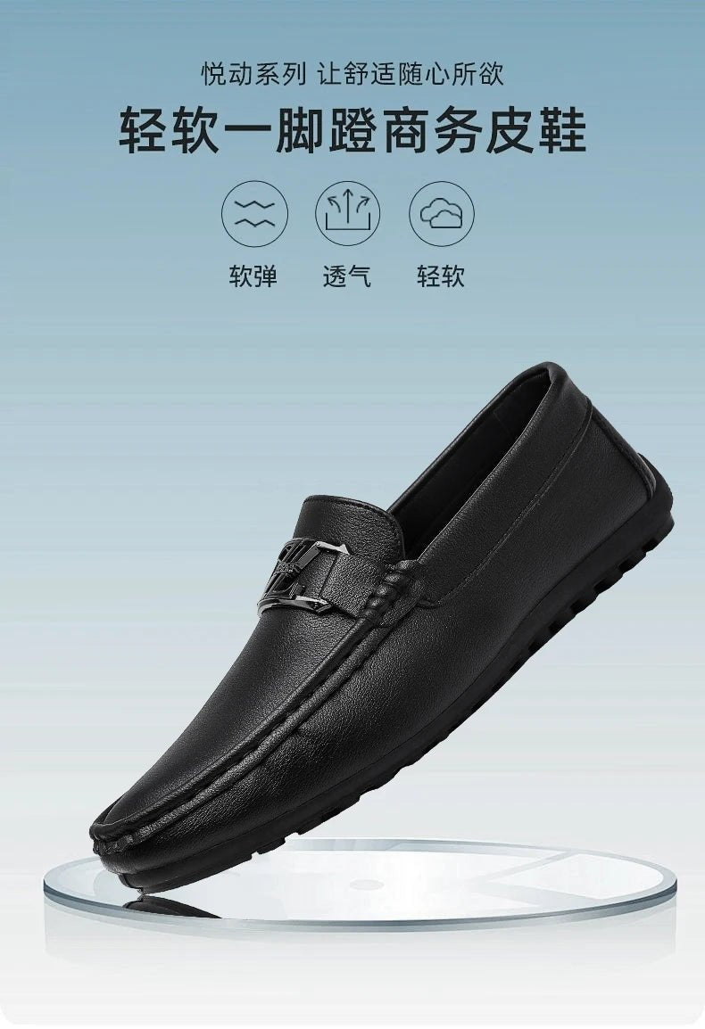 Luxury Brand Comfortable Men Moccasins Soft Male Driving Shoes Fashion Leather Men Casual Shoes Slip on Italian Formal Loafers - Xlam