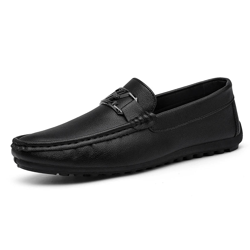 Luxury Brand Comfortable Men Moccasins Soft Male Driving Shoes Fashion Leather Men Casual Shoes Slip on Italian Formal Loafers - Xlam