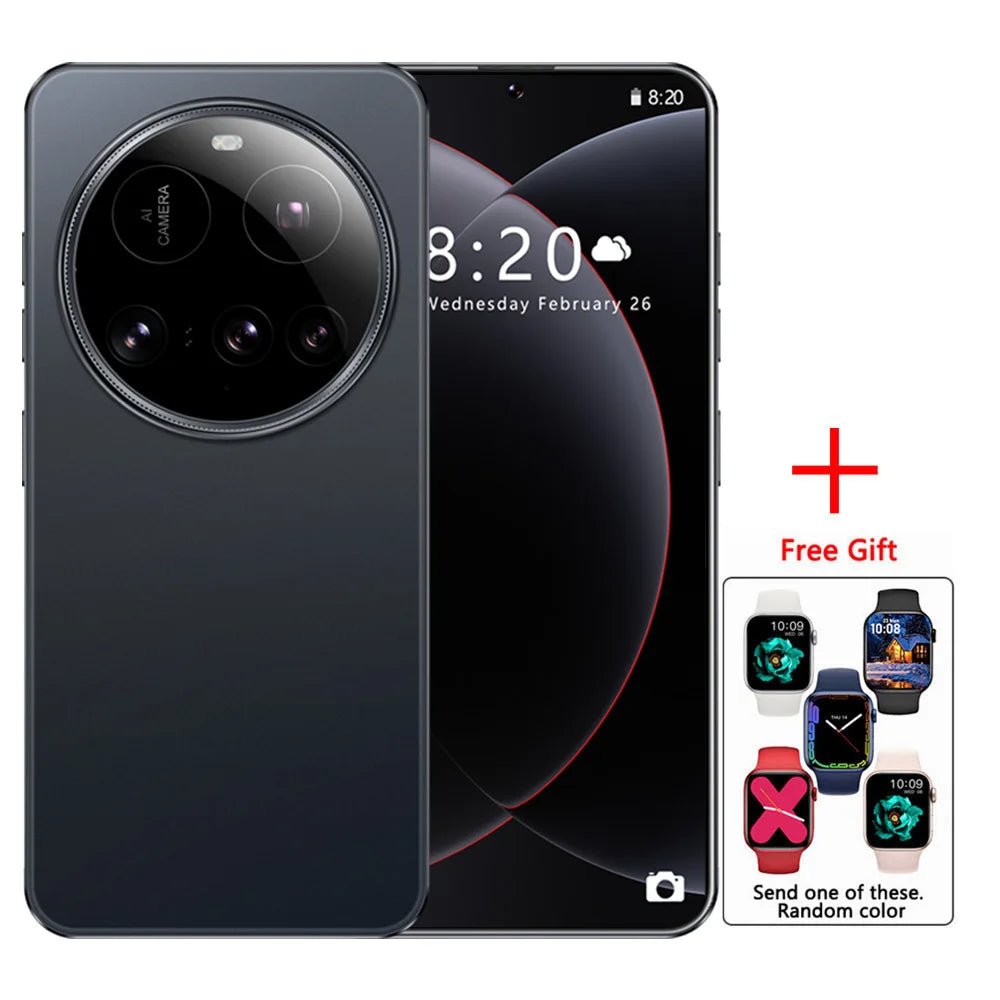 New M15 Ultra Original Cellphones 7.3inch Smartphone 4G 5G Dual SIM Mobile Phones Android 14 Global Version 8000mAh Cell Phone - Xlam