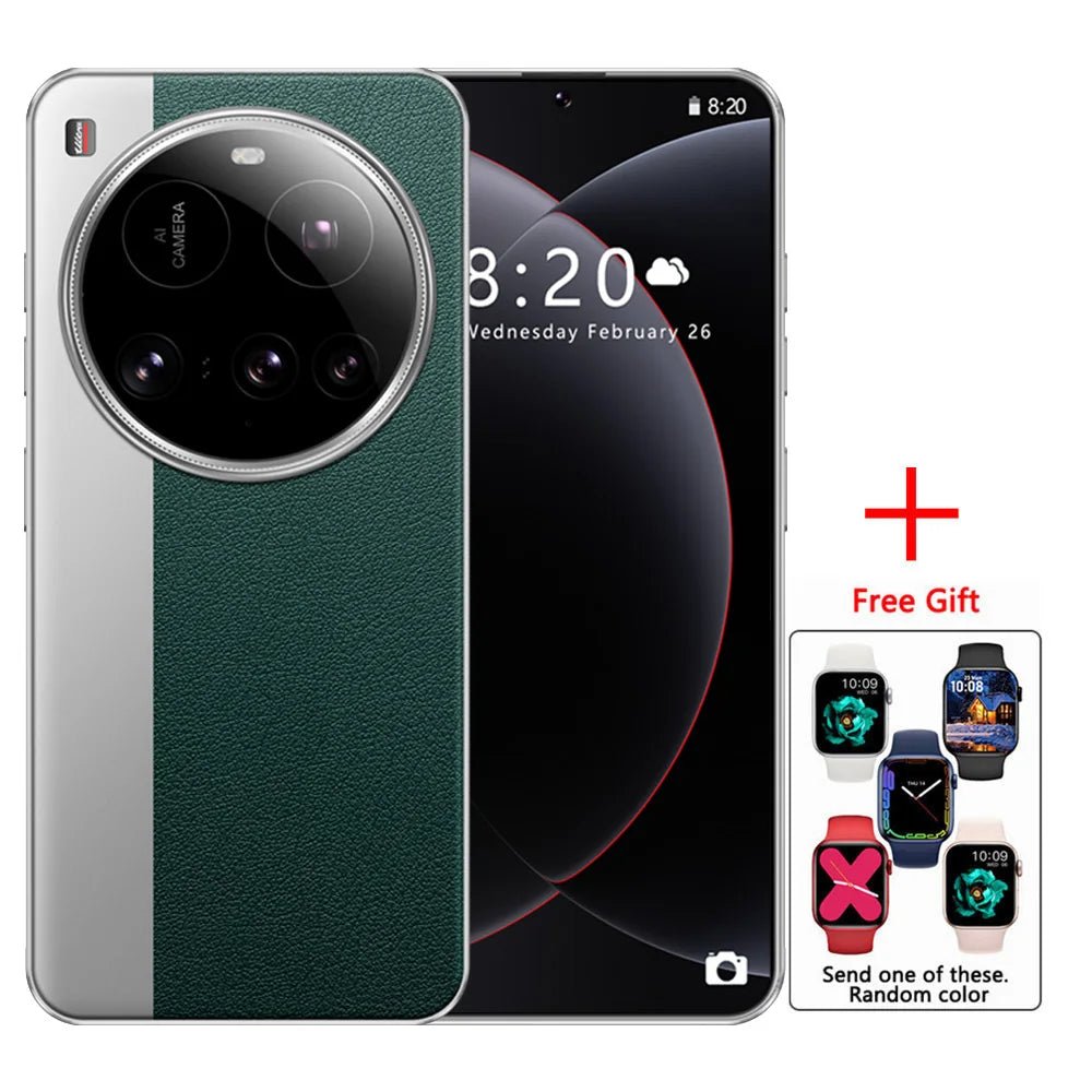 New M15 Ultra Original Cellphones 7.3inch Smartphone 4G 5G Dual SIM Mobile Phones Android 14 Global Version 8000mAh Cell Phone - Xlam