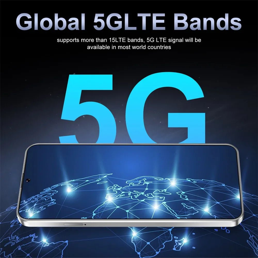 New M15 Ultra Original Cellphones 7.3inch Smartphone 4G 5G Dual SIM Mobile Phones Android 14 Global Version 8000mAh Cell Phone - Xlam