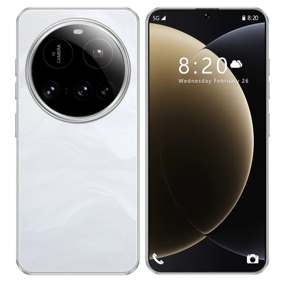 New M15 Ultra Original Cellphones 7.3inch Smartphone 4G 5G Dual SIM Mobile Phones Android 14 Global Version 8000mAh Cell Phone - Xlam