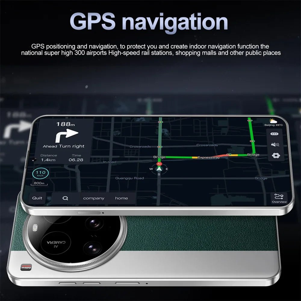 New M15 Ultra Original Cellphones 7.3inch Smartphone 4G 5G Dual SIM Mobile Phones Android 14 Global Version 8000mAh Cell Phone - Xlam