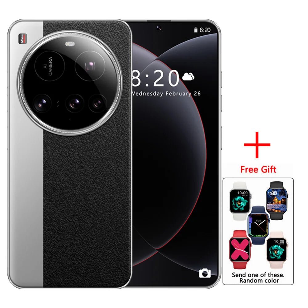 New M15 Ultra Original Cellphones 7.3inch Smartphone 4G 5G Dual SIM Mobile Phones Android 14 Global Version 8000mAh Cell Phone - Xlam