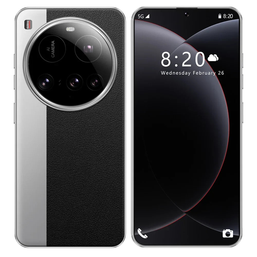 New M15 Ultra Original Cellphones 7.3inch Smartphone 4G 5G Dual SIM Mobile Phones Android 14 Global Version 8000mAh Cell Phone - Xlam