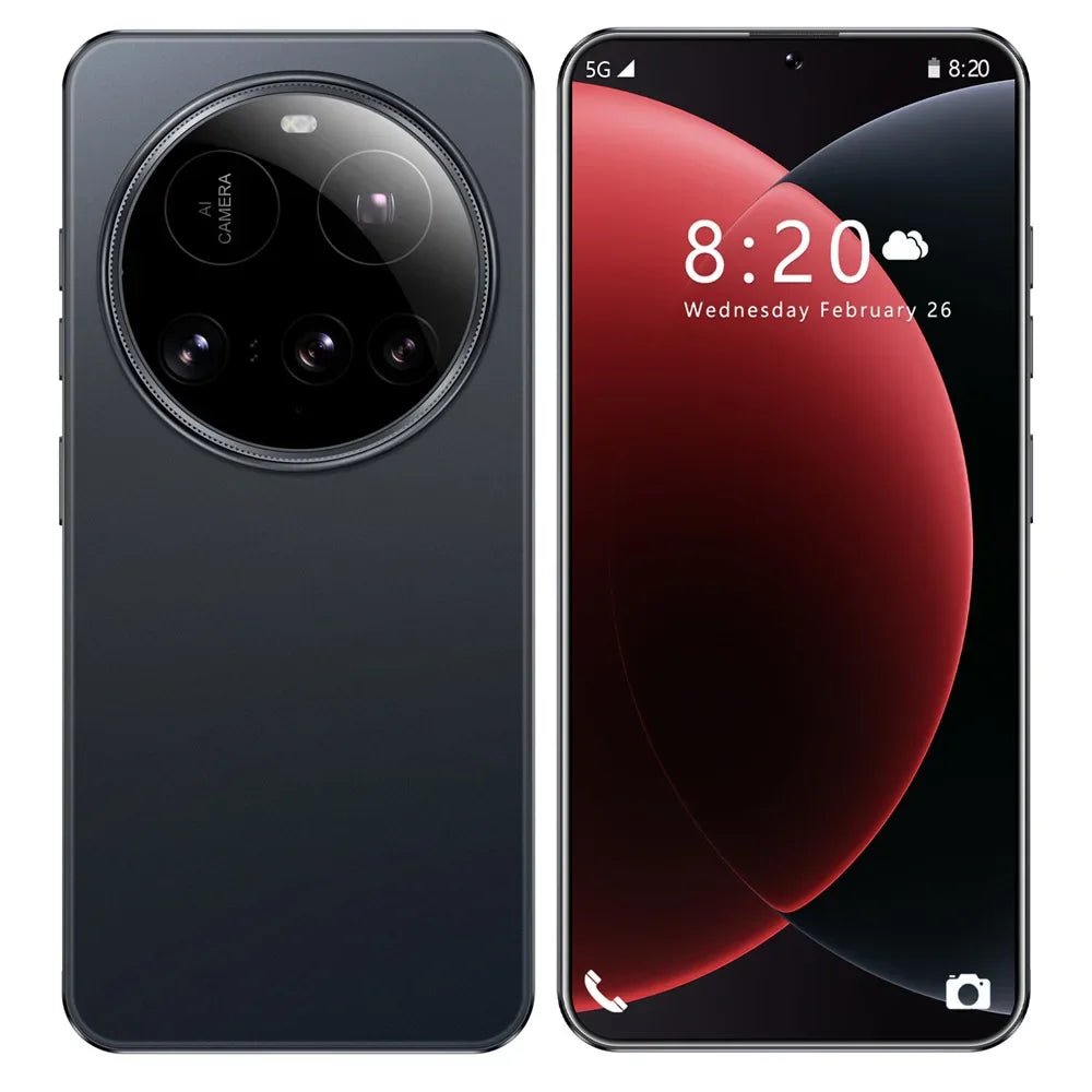 New M15 Ultra Original Cellphones 7.3inch Smartphone 4G 5G Dual SIM Mobile Phones Android 14 Global Version 8000mAh Cell Phone - Xlam