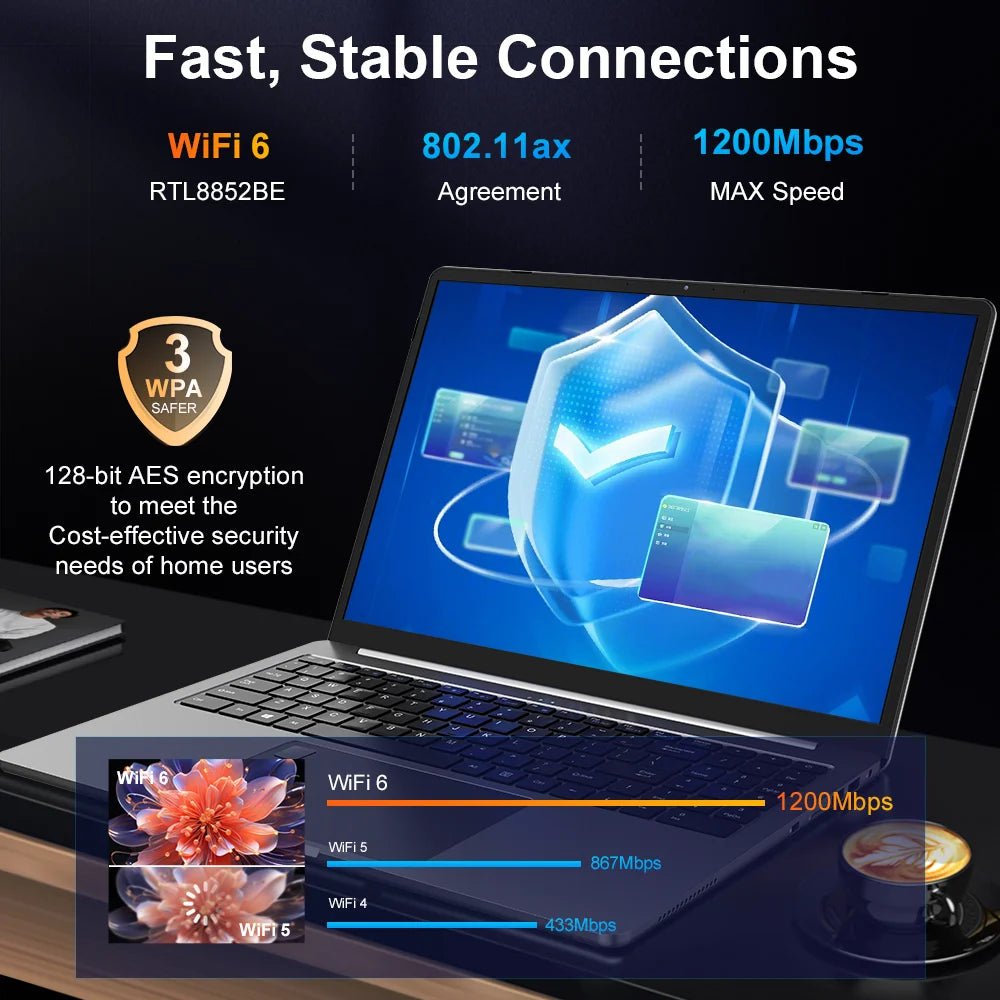 Ninkear A15 Pro Laptop 16GB 1TB AMD Ryzen 5 7430U 16 inch 120Hz 2560*1600 Display Screen Fingerprint Unlock Notebook Computer - Xlam