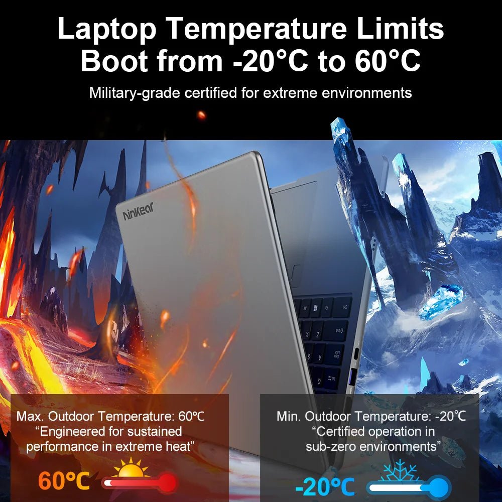 Ninkear A15 Pro Laptop 16GB 1TB AMD Ryzen 5 7430U 16 inch 120Hz 2560*1600 Display Screen Fingerprint Unlock Notebook Computer - Xlam