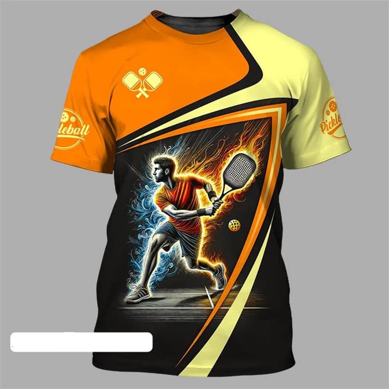 Pickleball Team Sports T-shirt For Men And Women O Neck Short Sleeve T Shirts Cool Fashion Pattern Design Trend Outdoor Tee Top - Xlam