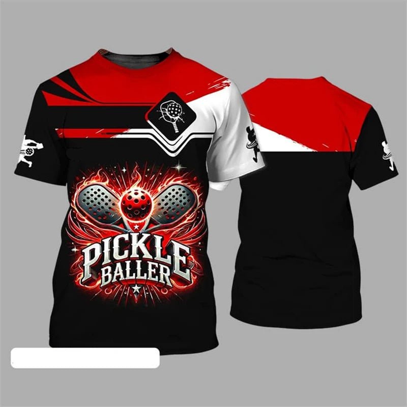 Pickleball Team Sports T-shirt For Men And Women O Neck Short Sleeve T Shirts Cool Fashion Pattern Design Trend Outdoor Tee Top - Xlam
