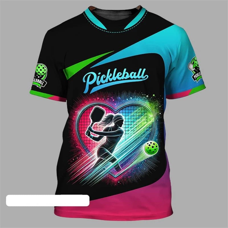 Pickleball Team Sports T-shirt For Men And Women O Neck Short Sleeve T Shirts Cool Fashion Pattern Design Trend Outdoor Tee Top - Xlam