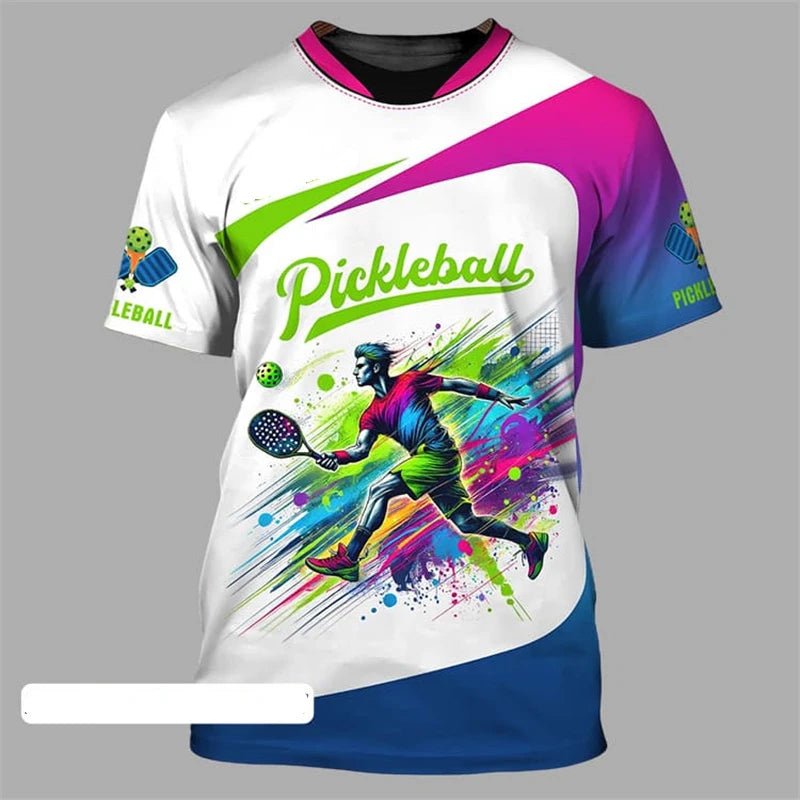 Pickleball Team Sports T-shirt For Men And Women O Neck Short Sleeve T Shirts Cool Fashion Pattern Design Trend Outdoor Tee Top - Xlam