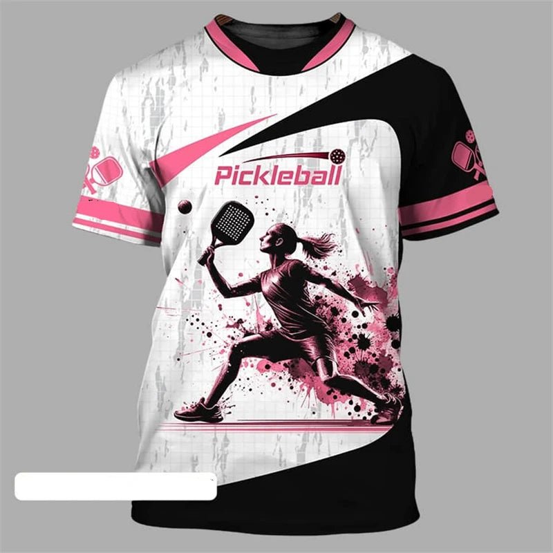 Pickleball Team Sports T-shirt For Men And Women O Neck Short Sleeve T Shirts Cool Fashion Pattern Design Trend Outdoor Tee Top - Xlam