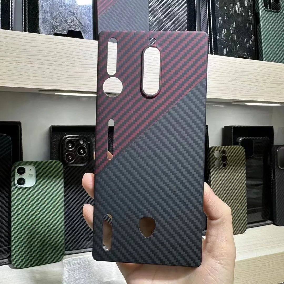 Shockproof Carbon Fiber Case for Nubia Red Magic 8Pro /8 Pro Plus Aramid Fiber Phone Cover for Red Magic 8SPro/8SPro Plus Cover - Xlam