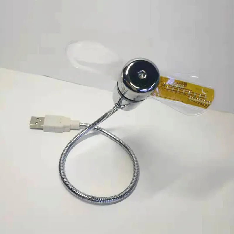 USB Fans Mini Time Display Creative Gft With LED Light New Cool Gadgets Products For Laptop PC Dropship 2025 - Xlam