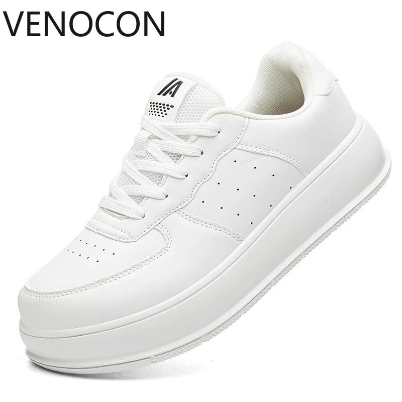 VENOCON Minimalist Stylish Shoes Sneakers Man Fabric Leather With Ball Wide Toe Box Nose More Stack Height Footwear For Women - Xlam