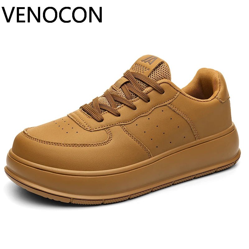 VENOCON Minimalist Stylish Shoes Sneakers Man Fabric Leather With Ball Wide Toe Box Nose More Stack Height Footwear For Women - Xlam